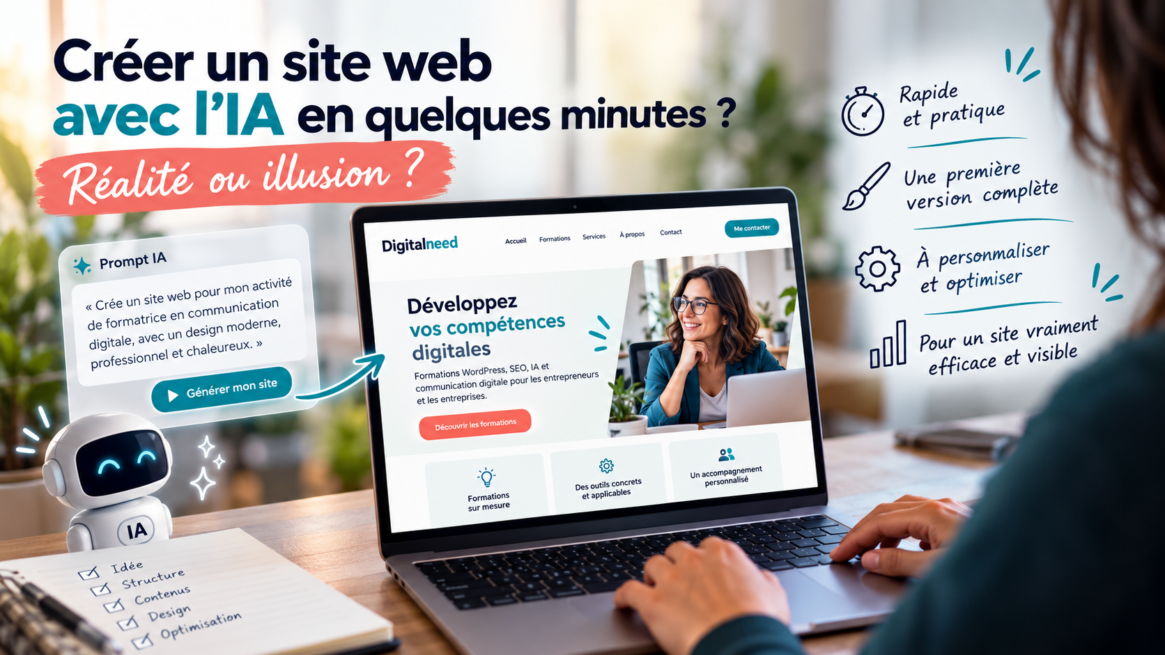 Créer un site web avec l’IA en quelques minutes : réalité ou illusion ?