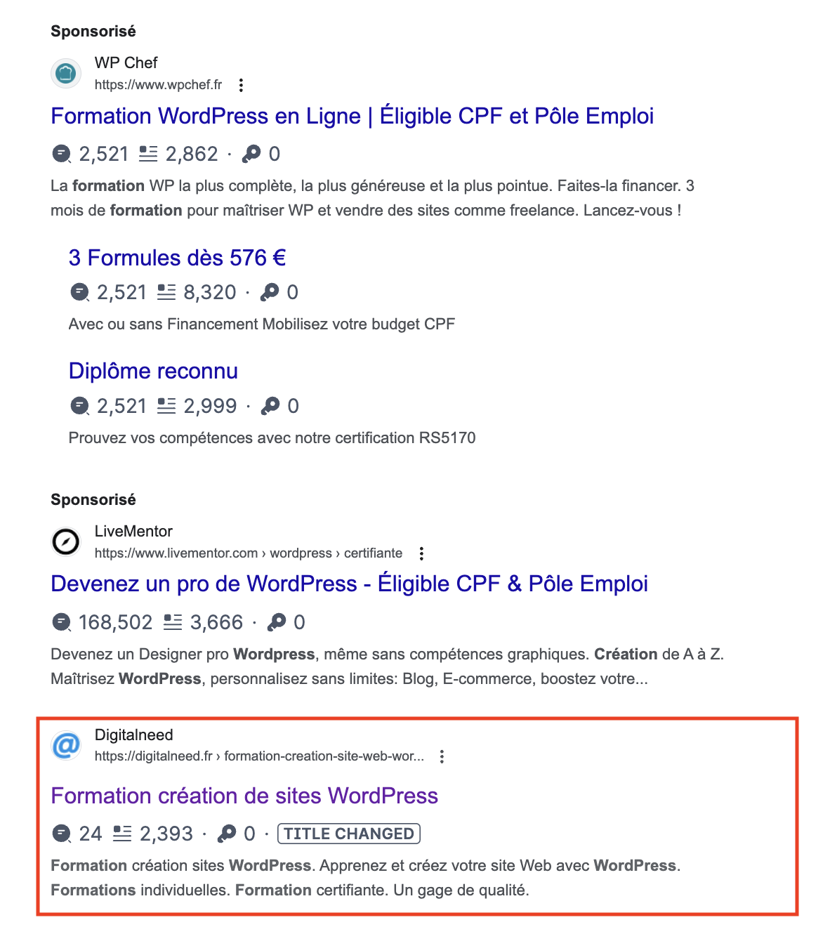Digitalneed en première position sur Google