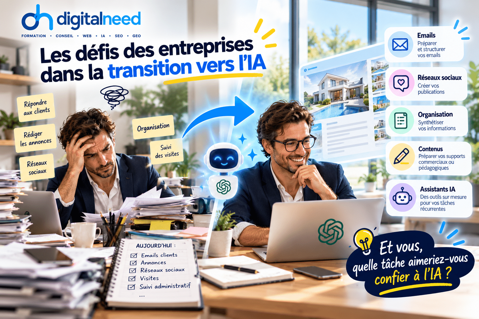 Les défis des entreprises dans la transition vers l&rsquo;Intelligence artificielle