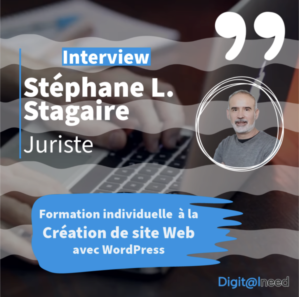 Interview post formation à création de site Web en formation individuelle de Stéphane L.